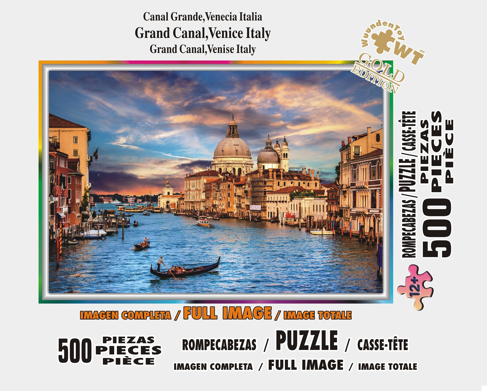 Jigsaw Puzzle Grand Canal Venice Italy 500 Pieces Gold Edition Etsy