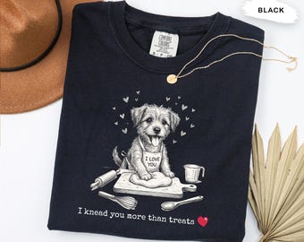 Comfort Colors Puppy Baking Valentine T-Shirt: Dog Lover Gift