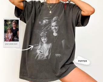 Custom Photo Shirt, Vintage Picture Tee, Comfort Colors® Garment-Dyed Unisex T-Shirt