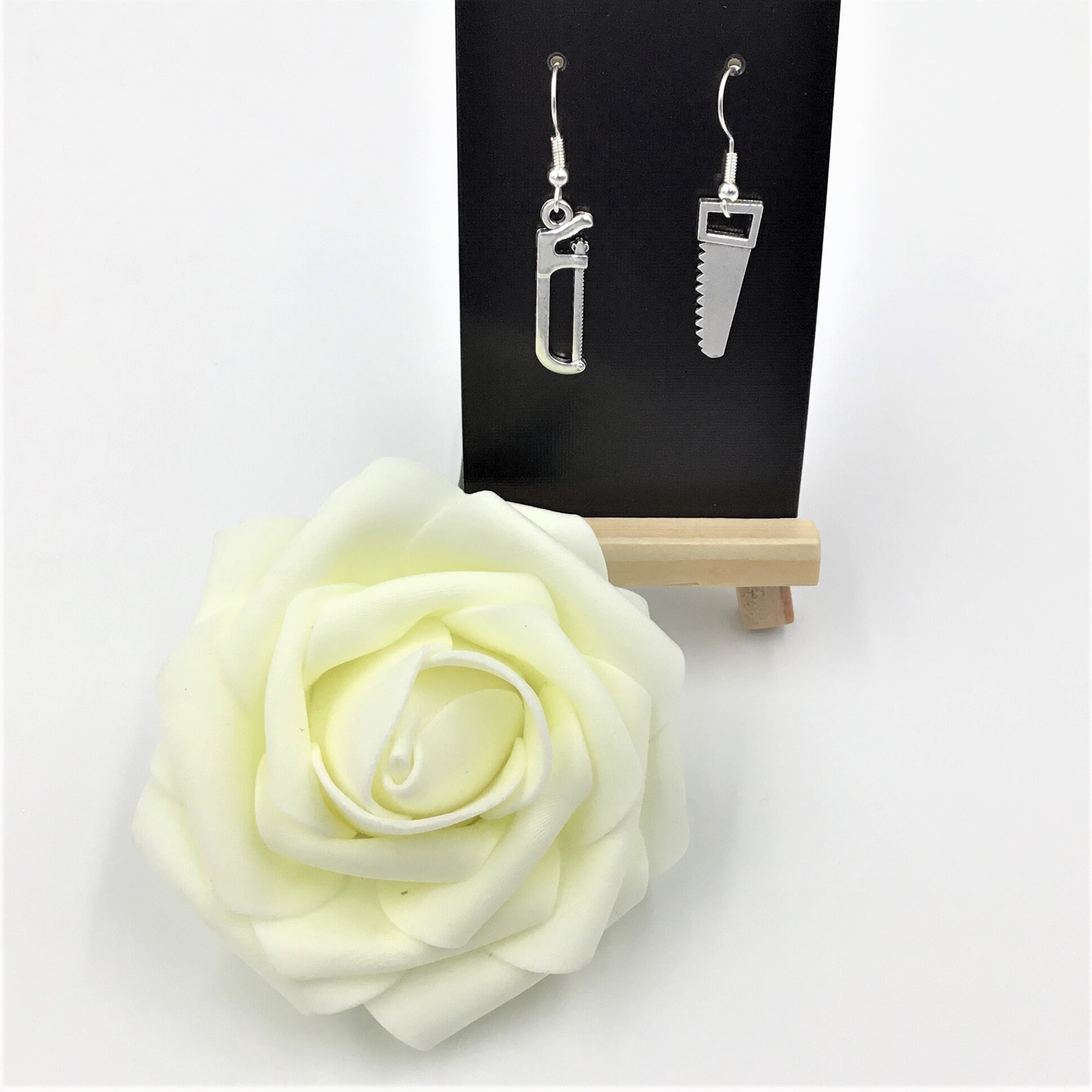 Silver Saw Earrings. DIY Lover Earrings Hand Tool Earrings. Etsy