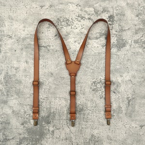 Personalized Groomsman Gift Personalized Men’s Leather Suspenders Groomsmen Suspenders Brown Suspenders Leather Suspenders