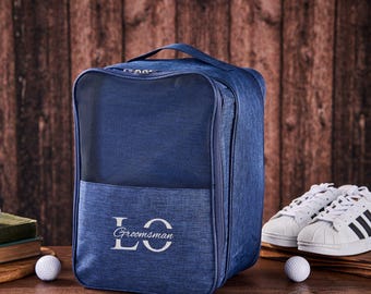 Groomsmen Gift Custom Golf Shoe Bag Gift for Golfer Groomsman Proposal Gift Personalized Shoe Bag for Dad Best Man Gift Monogrammed Shoe Bag