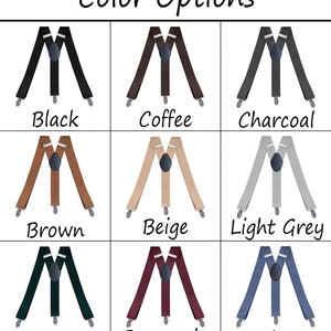 Mens Suspenders Premium Suspenders Perfect Groomsmen Suspenders Personalized Suspenders High-Quality Adult Suspenders Multi Colors Braces image 6