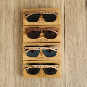 Groomsmen Sunglasses, Groomsmen Gifts, Custom Engraved Sunglasses, Groomsmen Proposal, Personalized Wooden Sunglasses, Wedding gift for guys