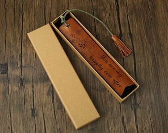 Custom Leather Bookmark, Nice Bookmark, Personalized Gifts for Men, Women, Christmas Gifts, Groomsmen Gifts, Engraved Bookmarks