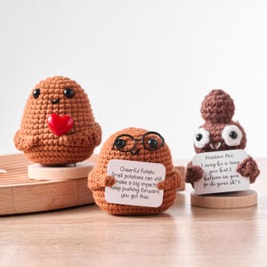 Positive Potato Gifts with Stand Emotional Support Pickle Pattern Gift for her Bridesmaid Gift School Gift Cheer Up Gift Thanks Giving Gift