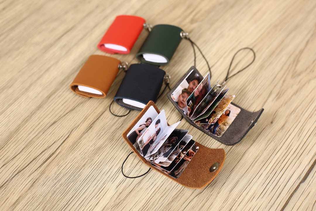 Personalized Leather Photo Keychain - Couple Gift for Boyfriend, Anniversary Gifts, Gifts for ...
