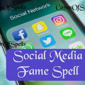 Social Media Fame Spell - Become a Famous Influencer - Fame Spell - Become famous in 6 months to 1 year