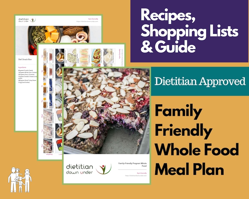 Whole Food Meal Plan for Family, by Dietitian - Etsy