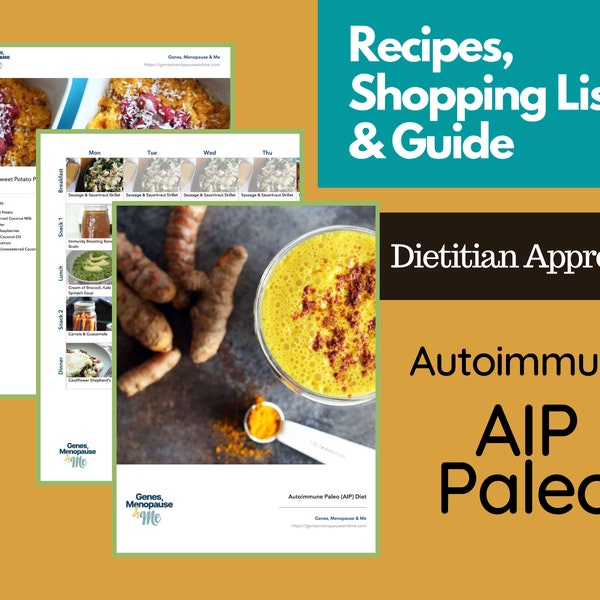 Autoimmune Meal Plan, Paleo Style & AIP, Created by Dietitian