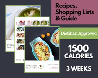 Plan de repas de 1500 calories pendant 3 semaines (aliments complets et alimentation propre - par diététiste)