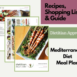 Mediterranean Diet Meal Plan, 7 Days, By Dietitian