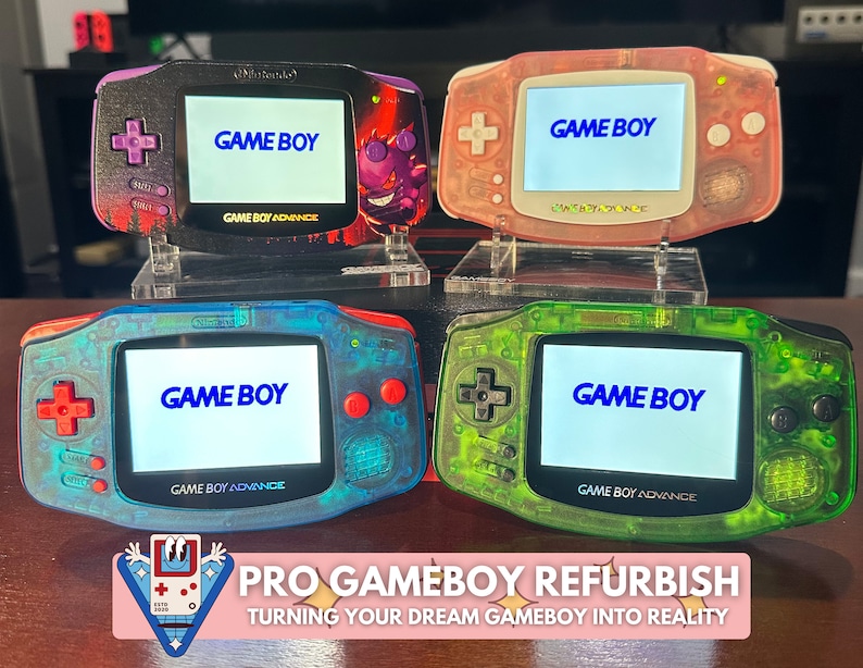 Customize Gameboy Advance IPS v5 + Free Pokemon Game! Customize Your Own GBA with a Brighter Screen, Shell, Buttons + Additional Upgrades