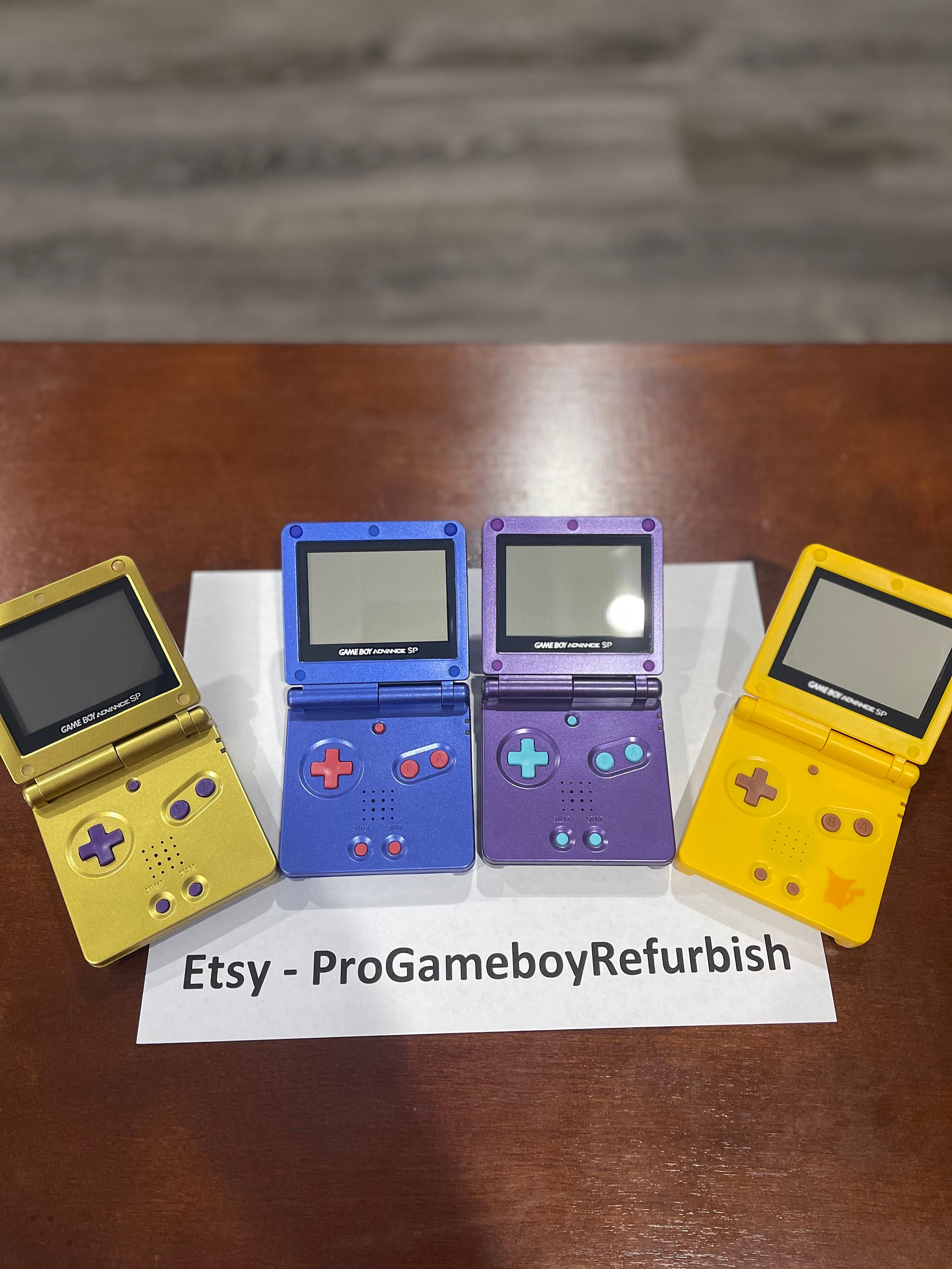 Gameboy Advance SP New Custom GBA Sp AGS-001 Pick Shell Color primary Color  and Button Color secondary Color New Game Boy Charger 