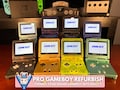 Customize Gameboy Advance SP V5 IPS + Free Pokemon Game! Choose New GBA Sp Shell Color, Button Colors, 2000 mah Battery + Usb C Option!