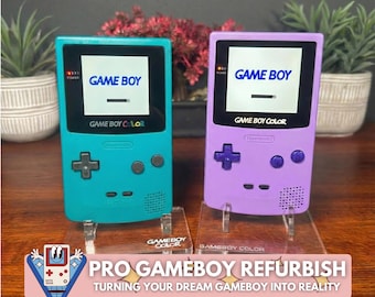 Customize Gameboy Color Q5 or IPS Screen + Free Pokemon Game - Customize Your Own GBC with a New Bright IPS Screen, Shell, Buttons, and More