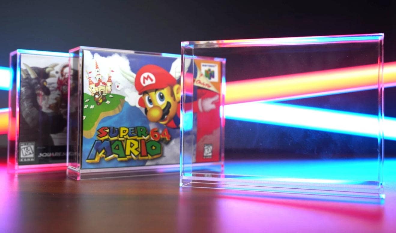 Premium Acrylic UV Protected Video Game Display Case - for N64, NES ...