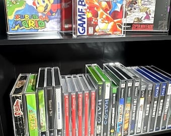 Premium Acrylic UV Protected Video Game Display Case - For N64, NES, Xbox, PlayStation, Gameboy, Switch & More!