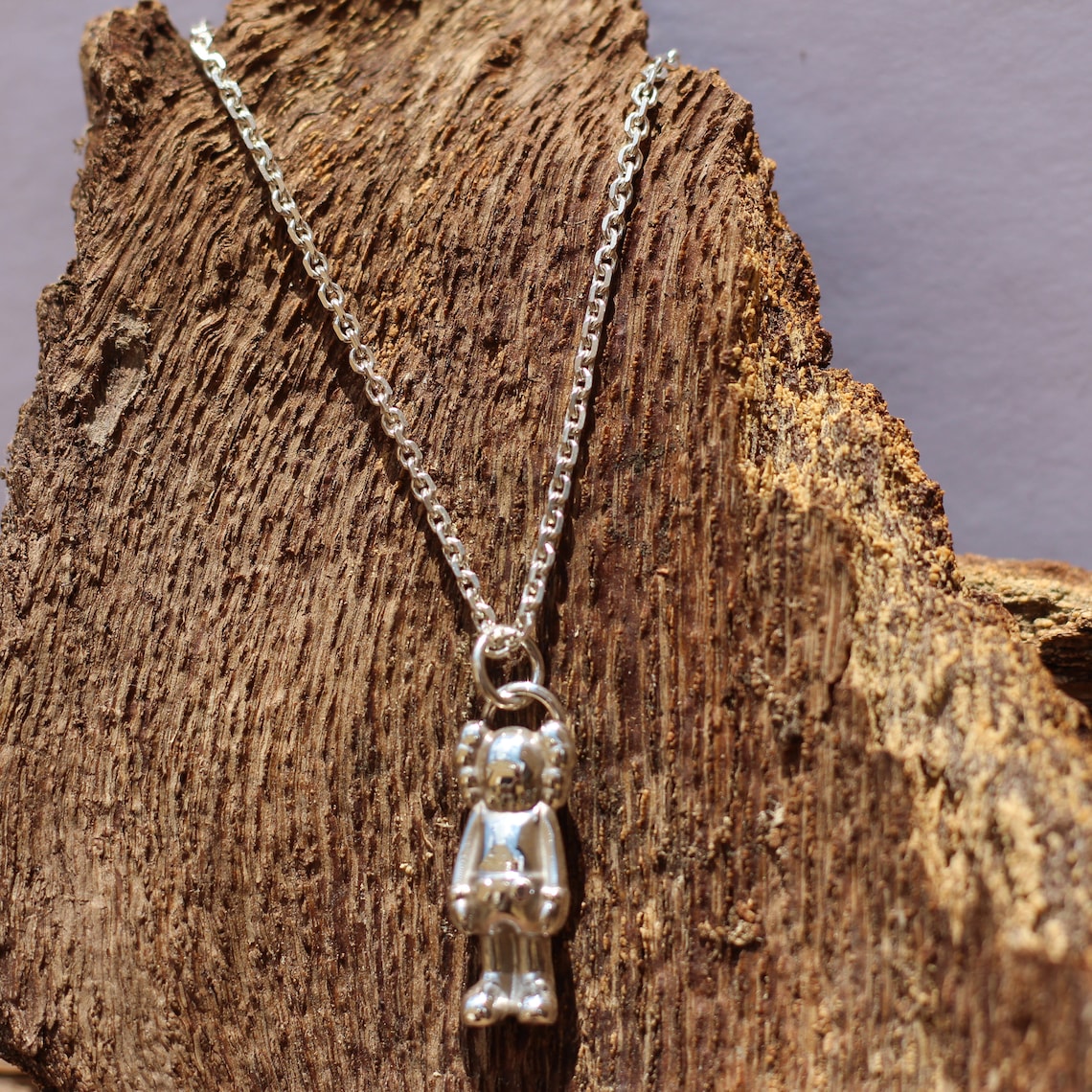 KAWS inspired Companion Collectible Pendant hand made sterling Etsy
