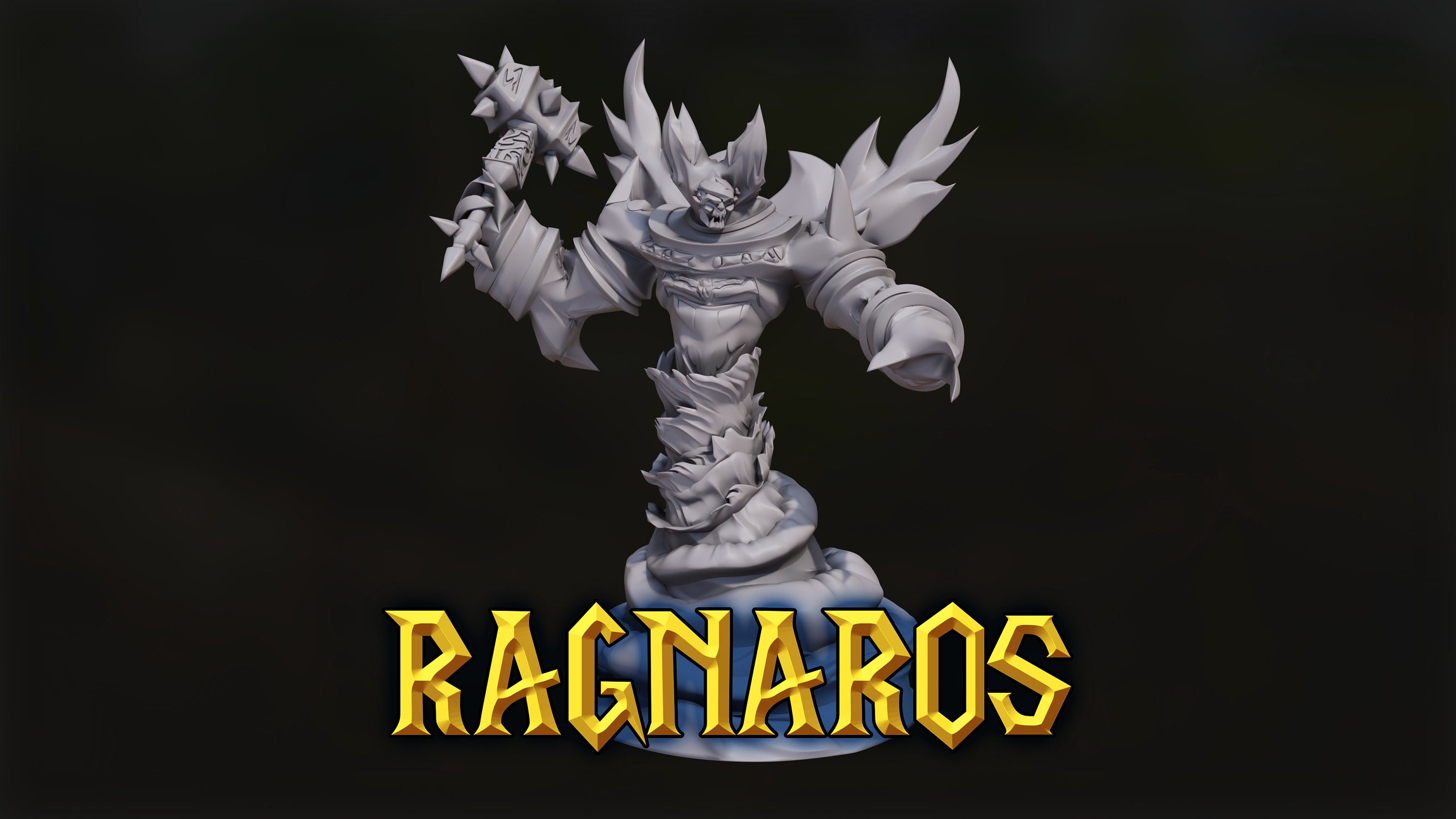 World of Warcraft Fan Art Miniature Ragnaros Resin - Etsy