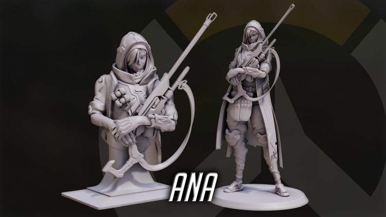 ana overwatch statue