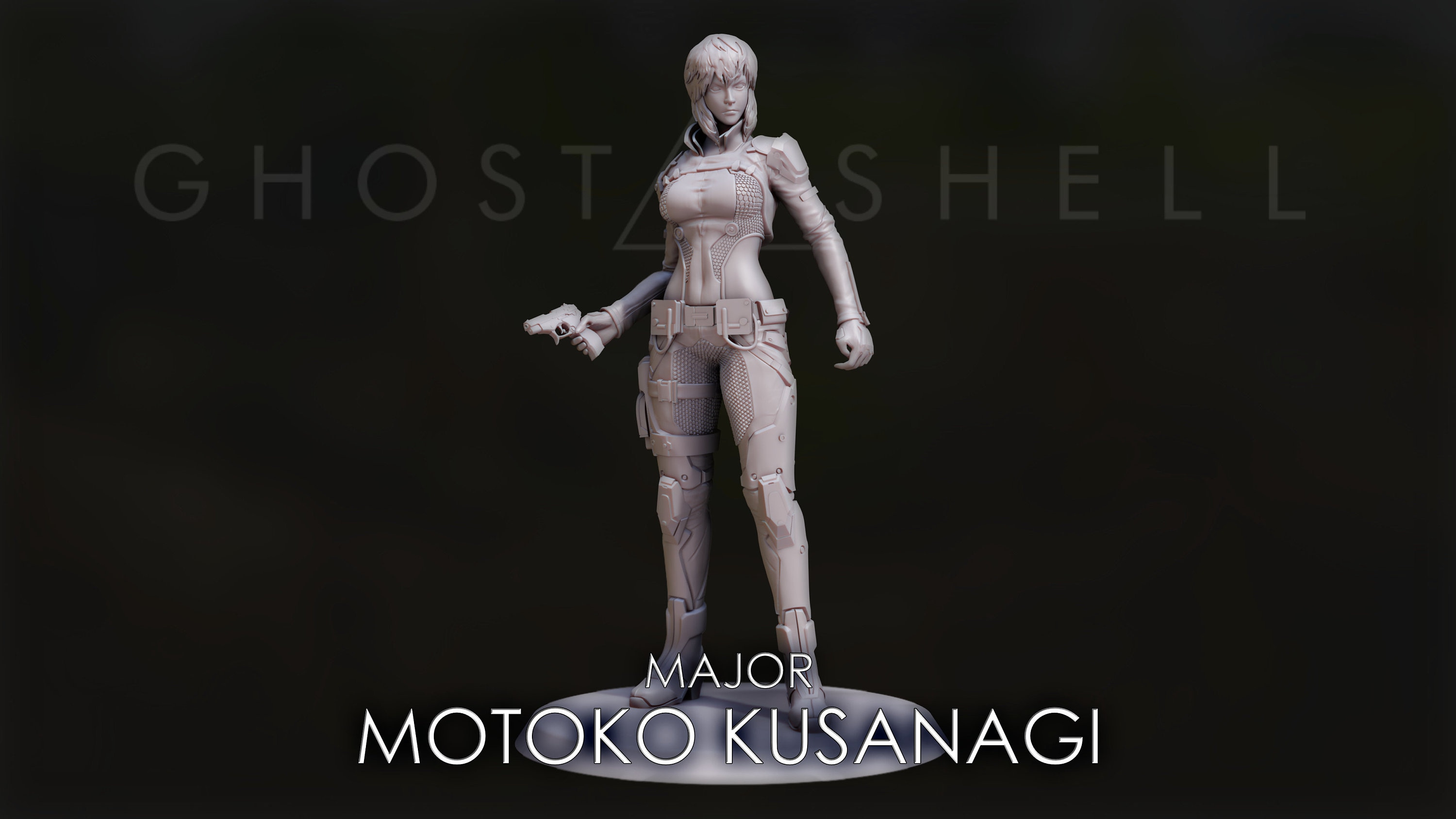 Ghost in the Shell Fan Art Figure 100mm Major Kusanagi Resin 