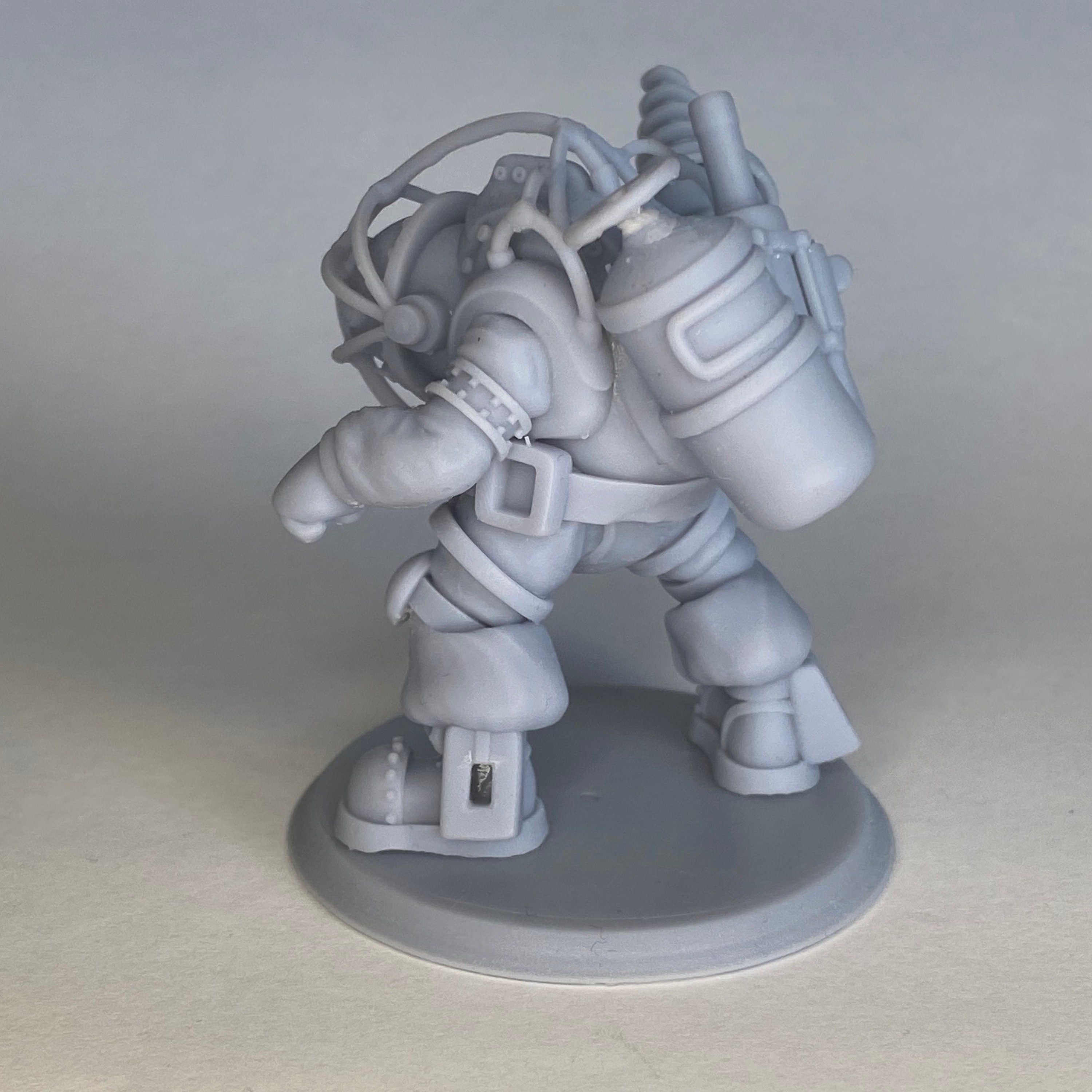 Bioshock Fan Art Miniature Big Daddy Bouncer Resin Etsy