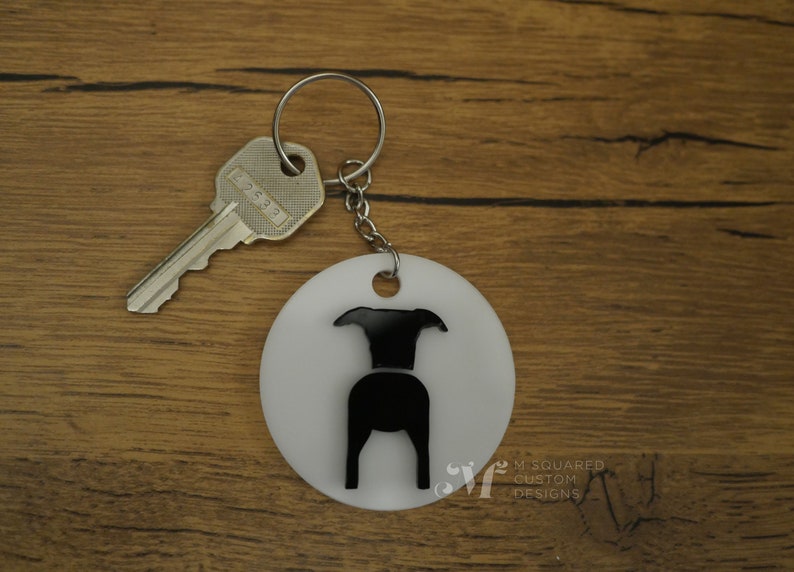 Dog Lover Gift Puppy Key Chain Acrylic Key Chain New Dog Owner Gift for Sister CUSTOM Dog Keychain Gift for Mom Stocking Stuffer