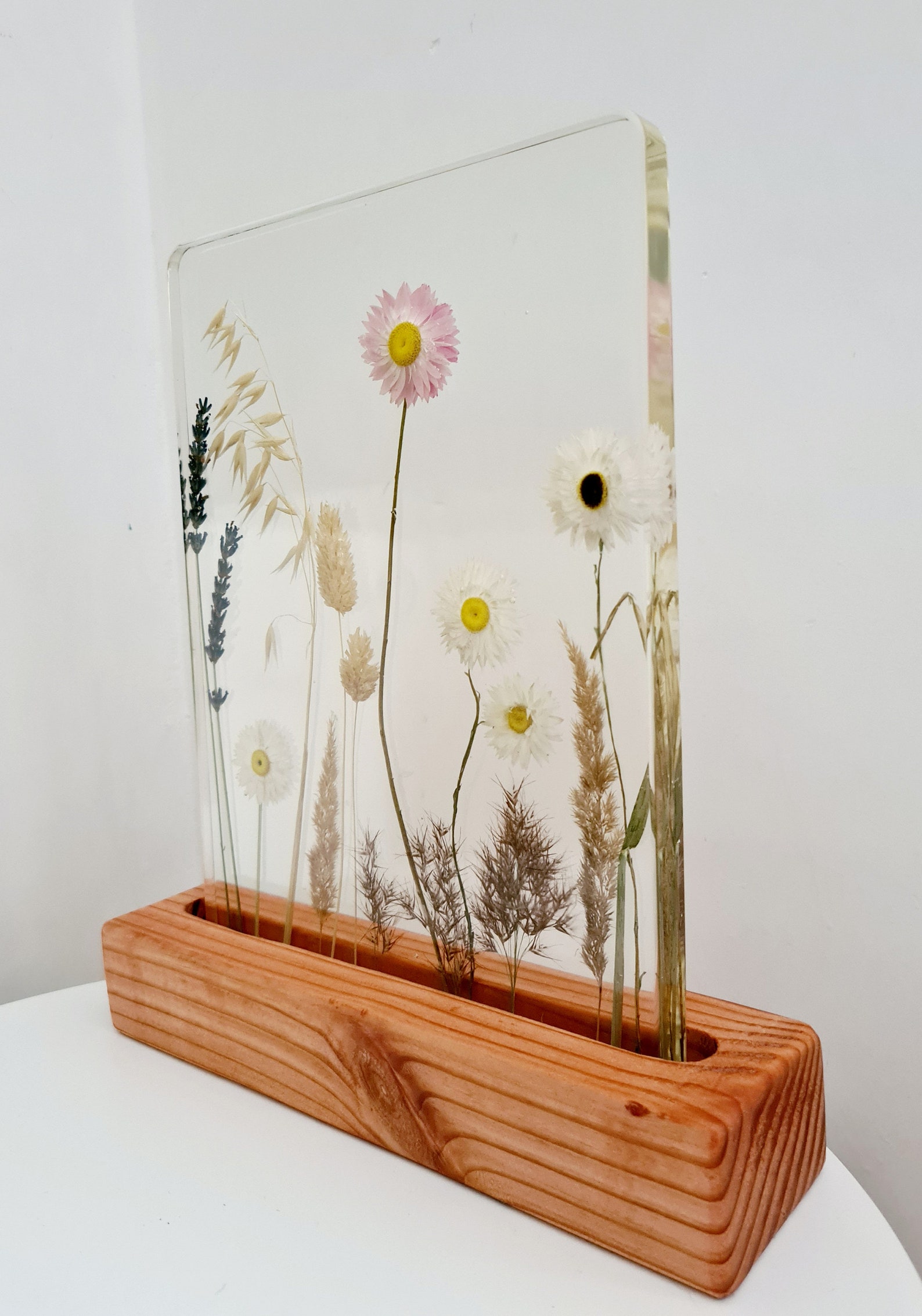 Epoxy dried flower gift Etsy