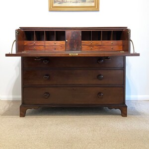 From Windsor Castle George III Secretaire Desk/Chest of Drawers Authenticated image 1