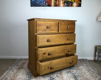 Pine Chest Drawers Etsy