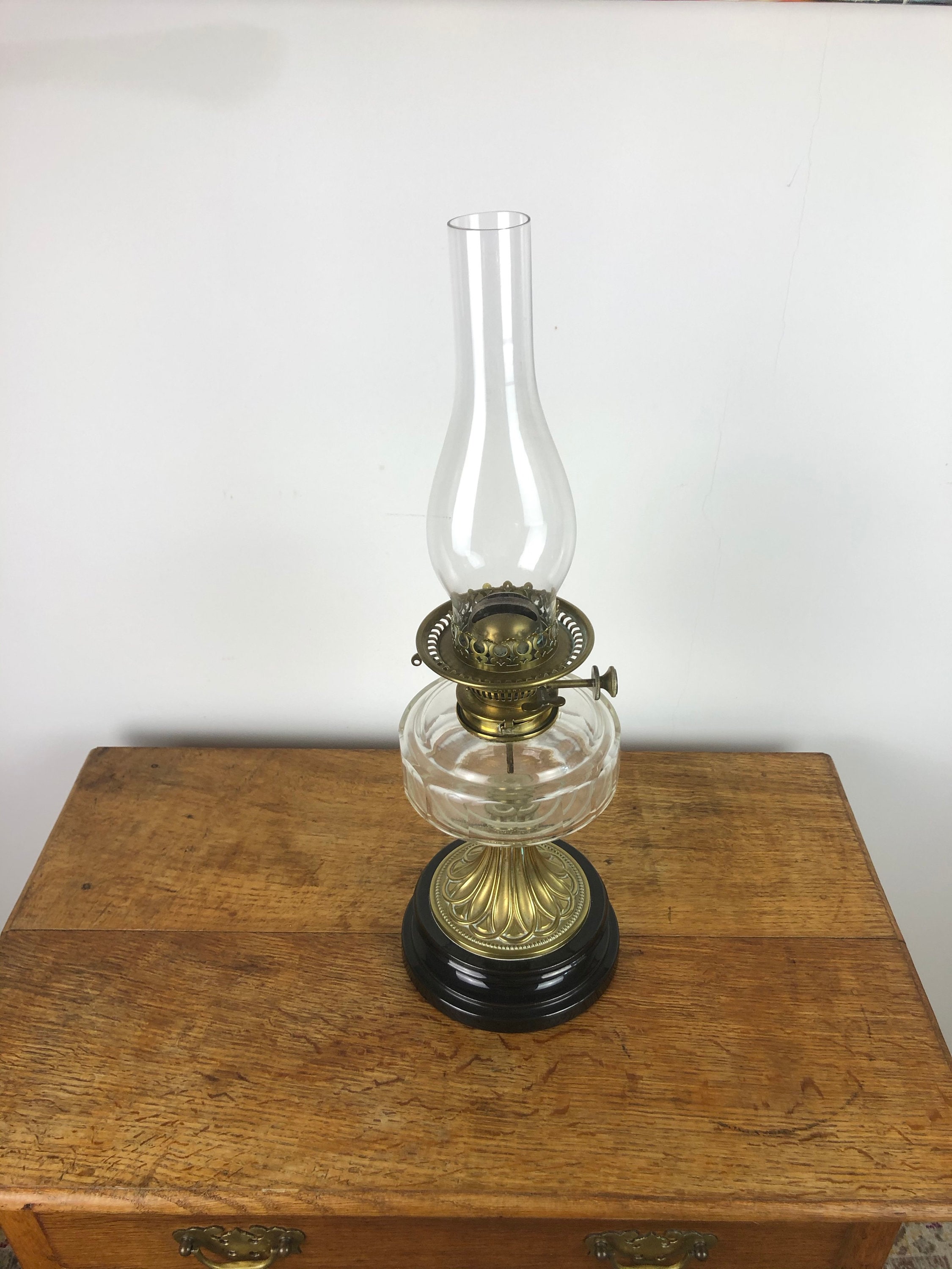 Lámpara de aceite Antigua Harrods Messenger Etsy
