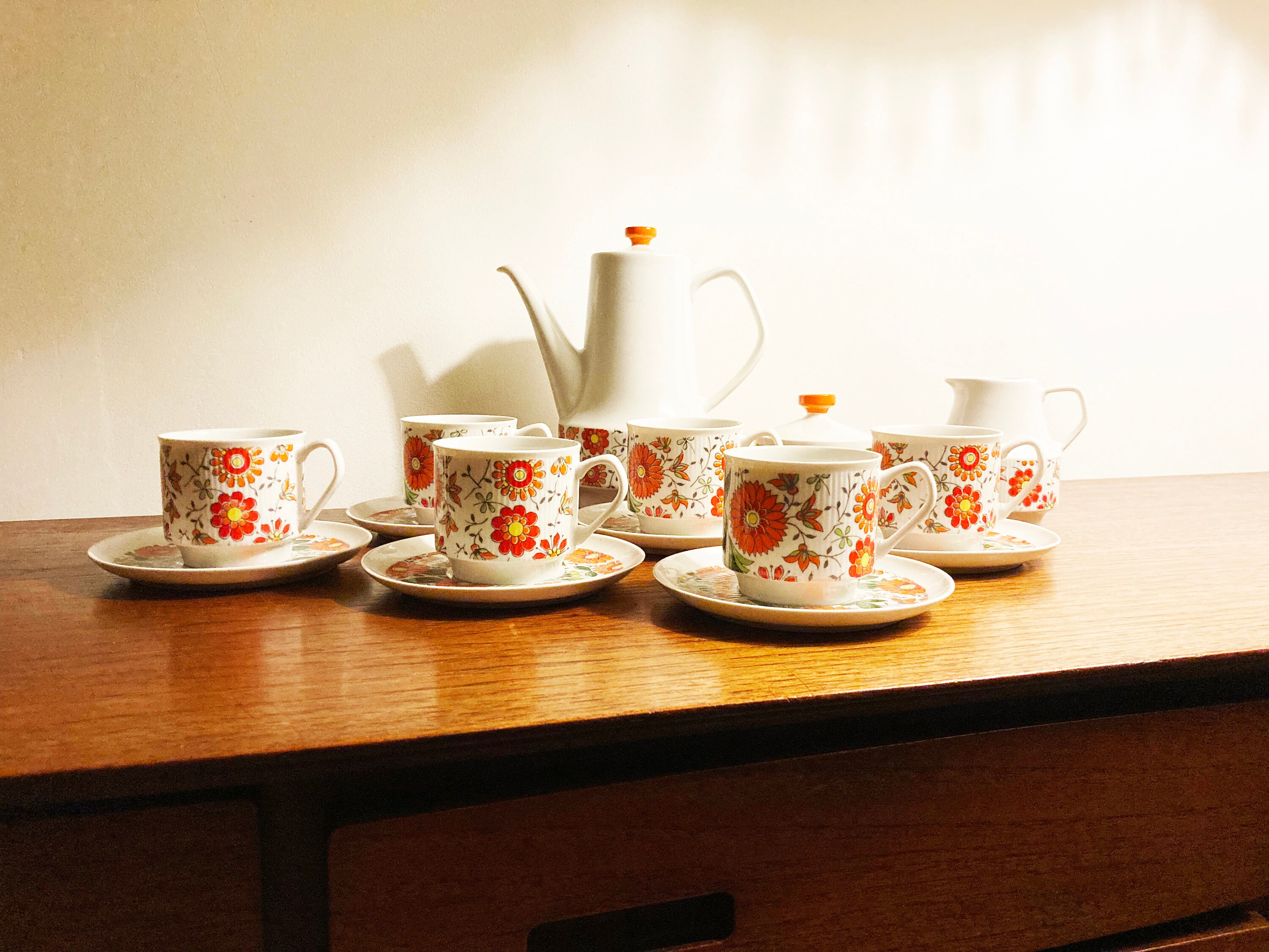 Porcelain Tea Set Chodzież Poland Etsy