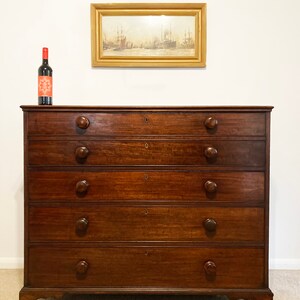 From Windsor Castle George III Secretaire Desk/Chest of Drawers Authenticated image 5