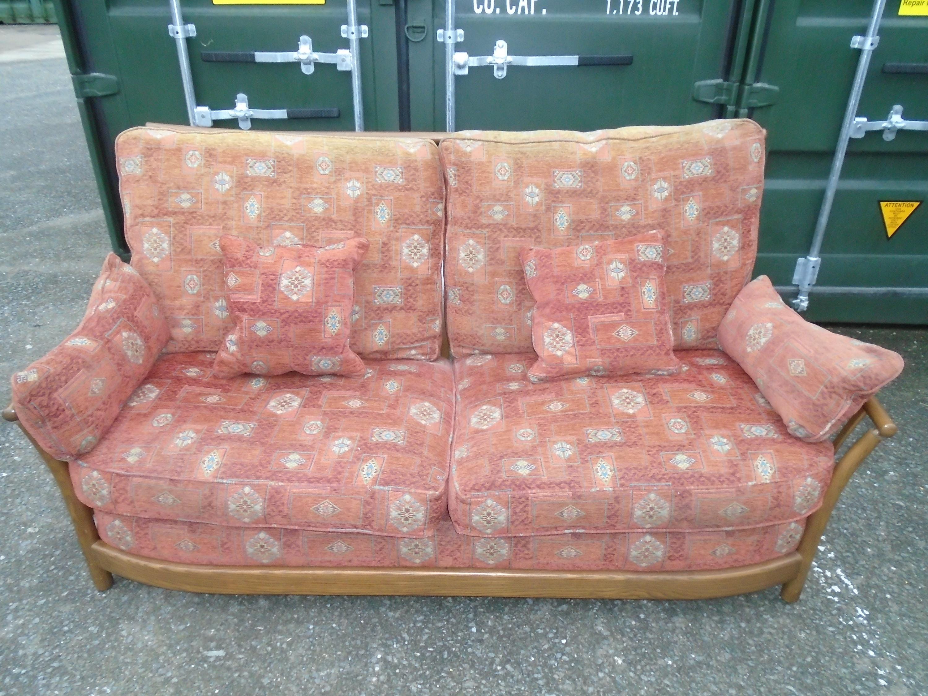 Ercol Renaissance Seat Sofa Ercol Fabric Light Finish FREE