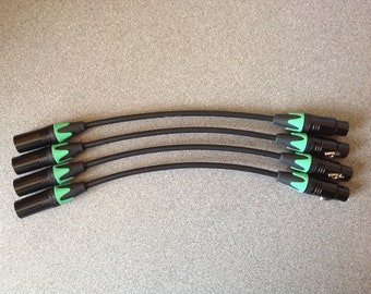 XLR Pin 1 Lift Cables - lot of 4 - Male to Female