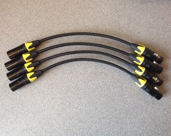 XLR Polarity Reverse Cables - lot of 4 - Male to Female