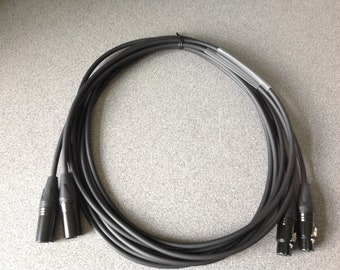 XLR Cables - Pair - Male to Female - 3m