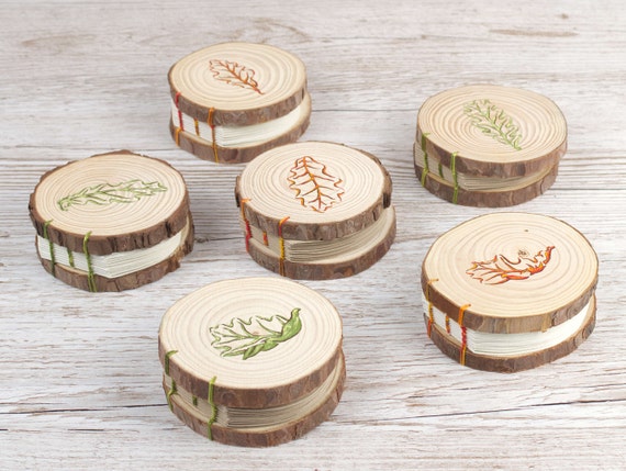 Wooden Cover, Exposed Spine Sketchbooks With Either Toned Drawing Paper or Cotton Rag Watercolour Paper