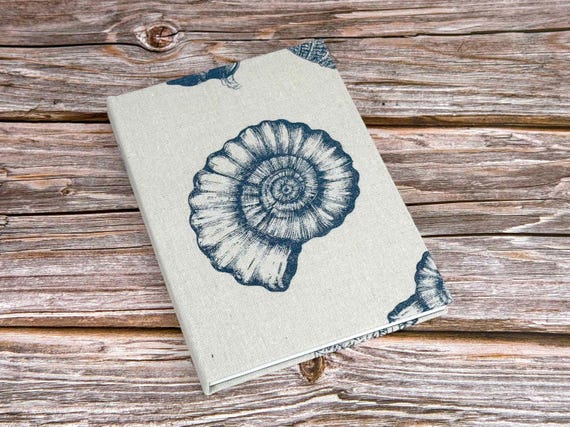 A5 Watercolour Sketchbook with Seashell Design, 300gsm Cellulose Watercolour Paper