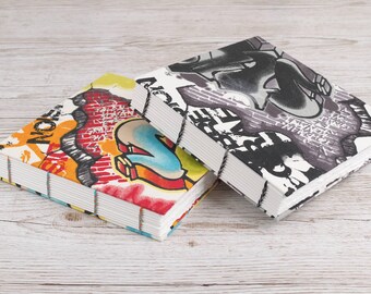 100% Cotton, 300gsm Watercolour Sketchbook with Graffiti Design