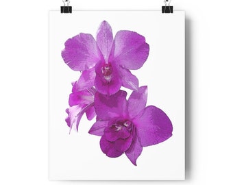 Orchid Graphic Giclée Art Print MobiusMoon