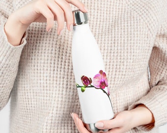 Orchid Flower 20oz Insulated Bottle MobiusMoon