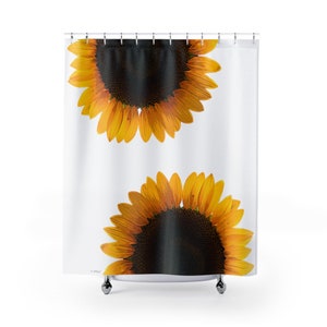 Sunflower Shower Curtains MobiusMoon