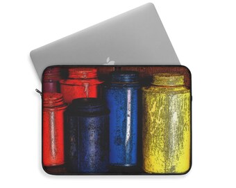 Laptop Sleeve 15&quot; Graphic Paint Cans MobiusMoon