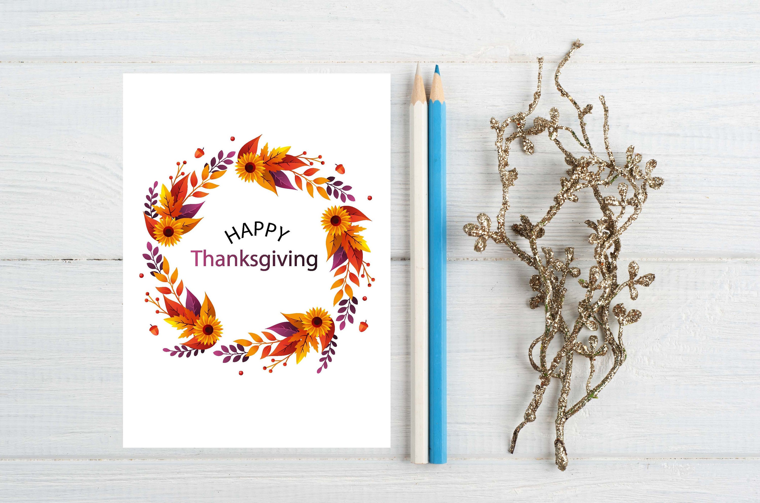 Printable Thanksgiving Card Instant - Il Fullxfull.2675784624 1sco 