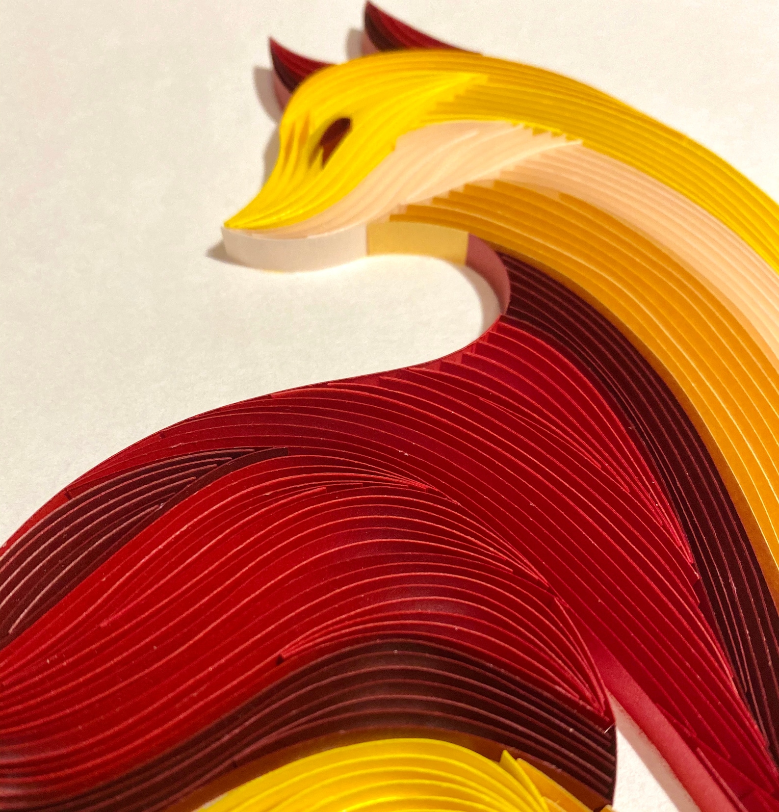 Quilling Fire Fox Elegant quilling animal Fine decoration Etsy