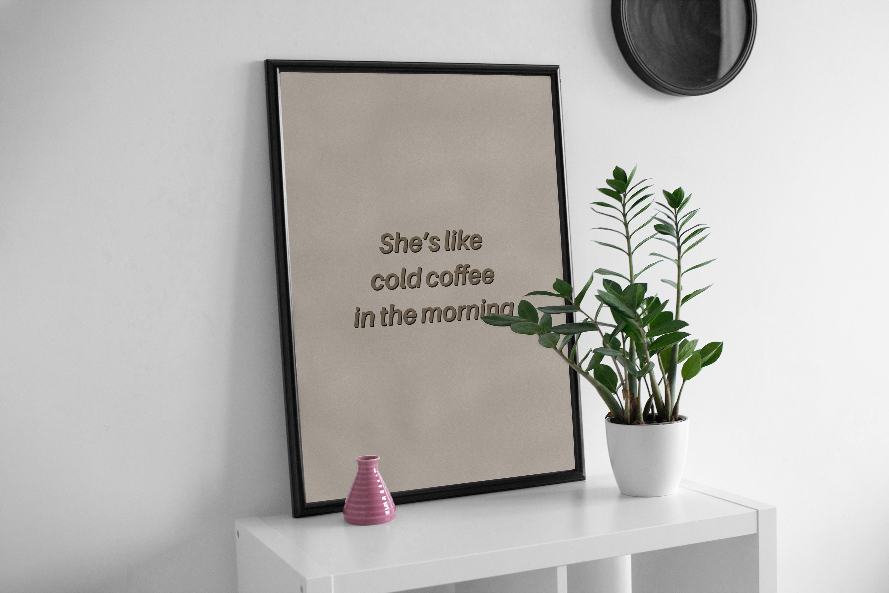 COLD COFFEE Quotes Lyrics Home Decor Wall Art Etsy