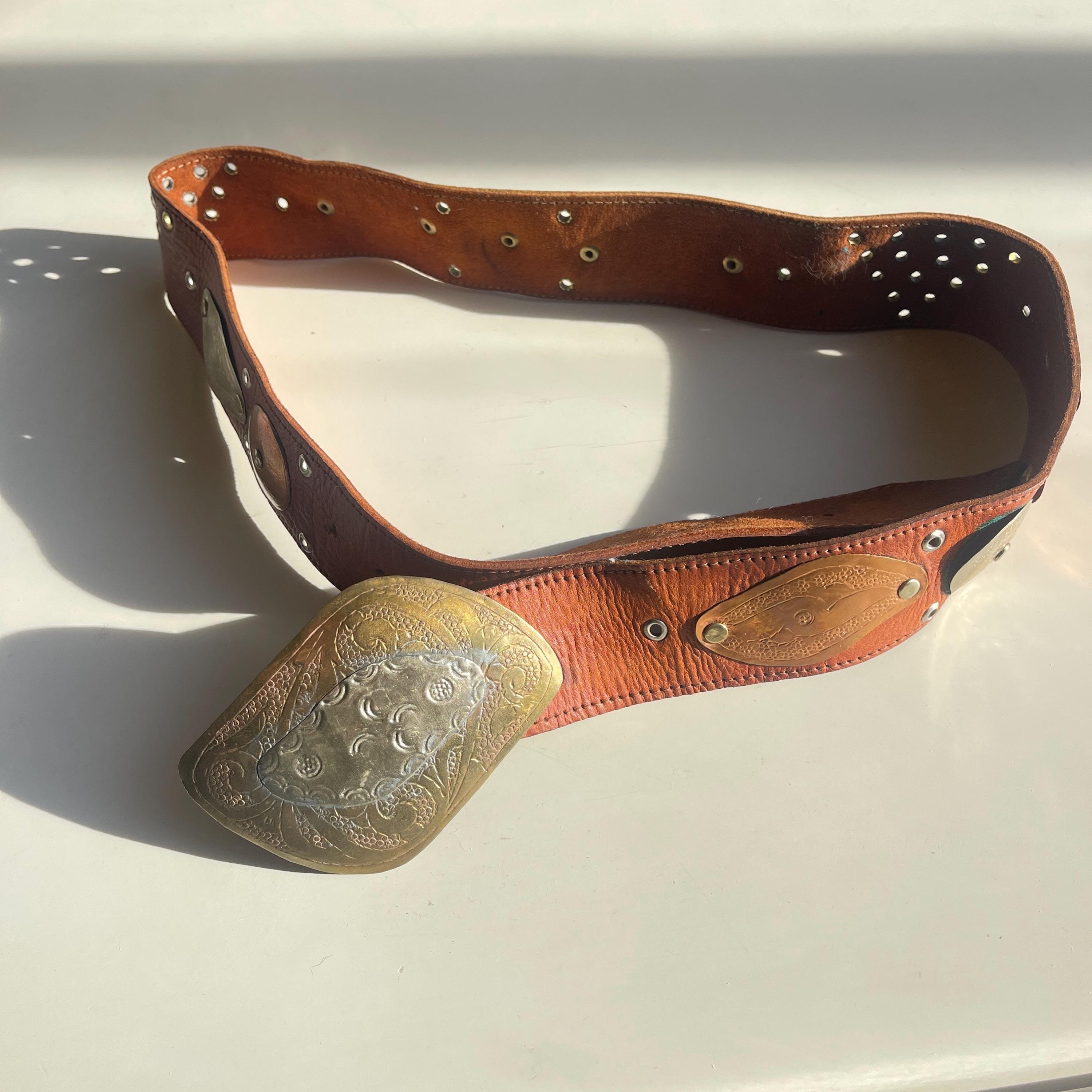 Copper Concho Belt Vintage - Etsy display picture 2