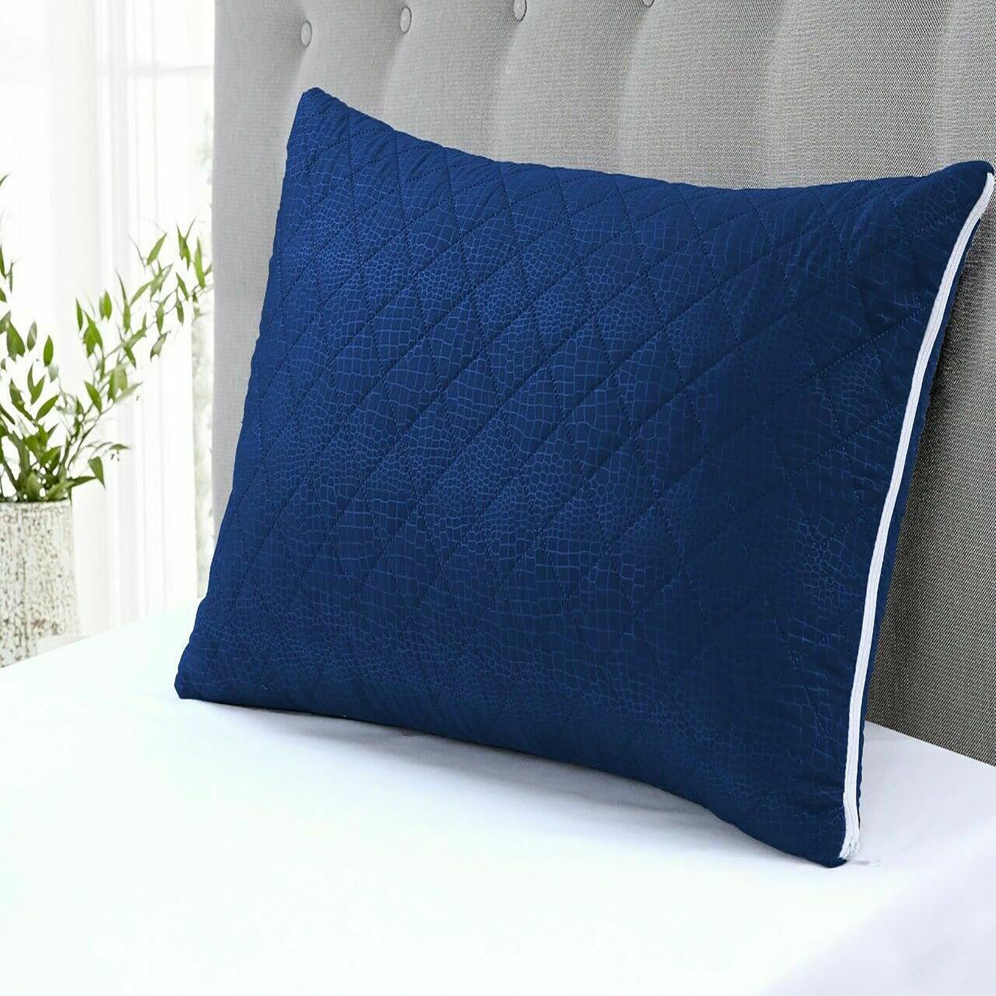 Outdoor Waterproof Cushion Covers Quilted Pillow Zipped Etsy UK